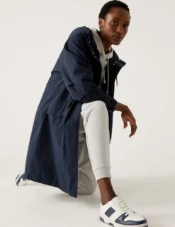 Waterproof Hooded High Neck Parka Coat 14 Waterproof Hooded High Neck Parka Coat -M&S SD 01 T49 3027 FS X EC 4