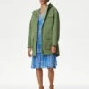 Cotton Blend Waterproof Parka Coat -M&S SD 01 T49 4182 VB X EC 0