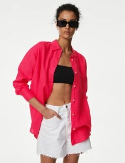 Pure Linen Oversized Shirt