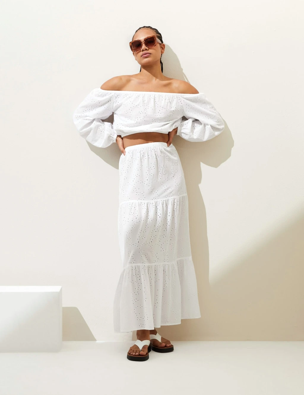 Textured Maxi Tiered Beach Skirt 3 Textured Maxi Tiered Beach Skirt