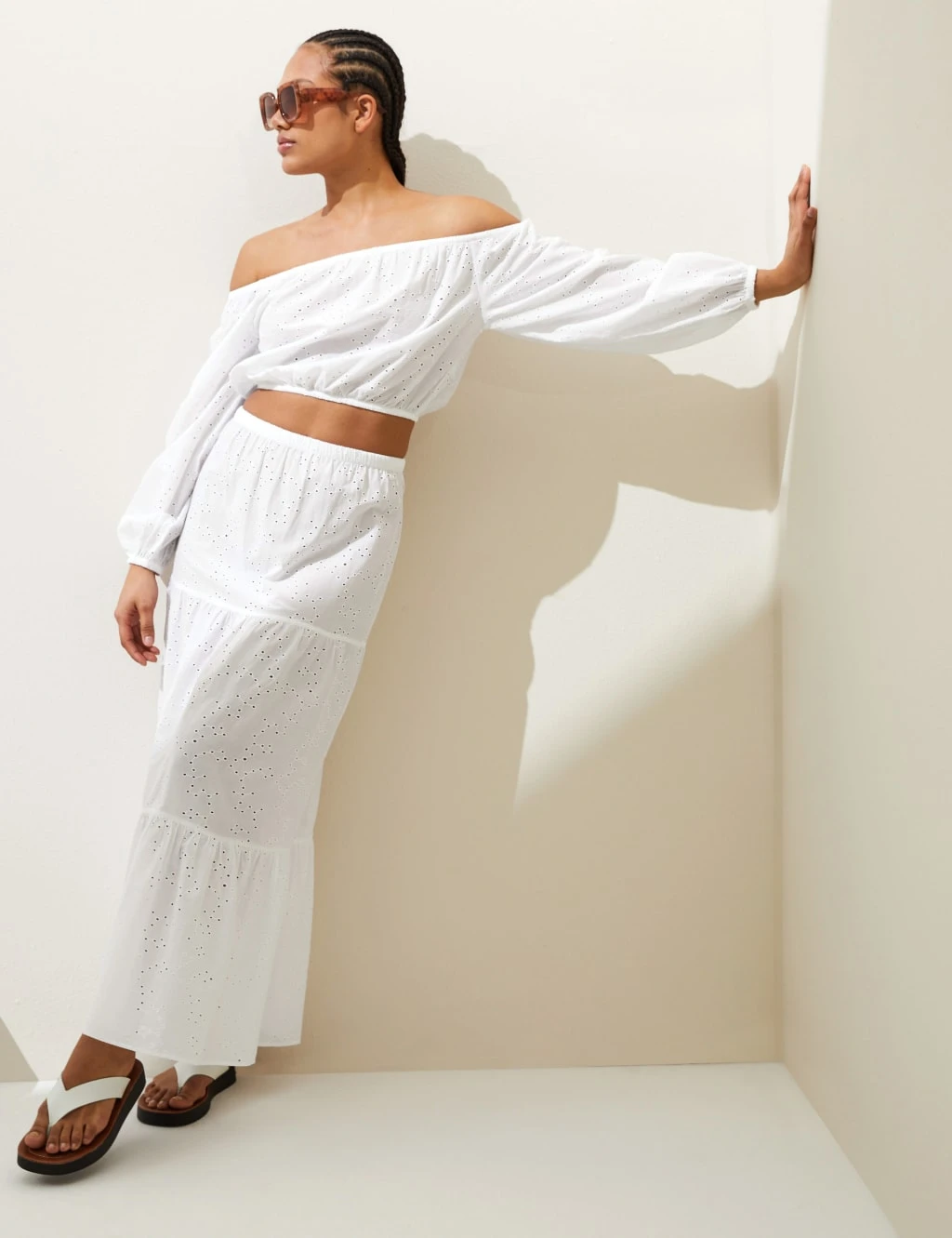 Textured Maxi Tiered Beach Skirt 5 Textured Maxi Tiered Beach Skirt - Image 3