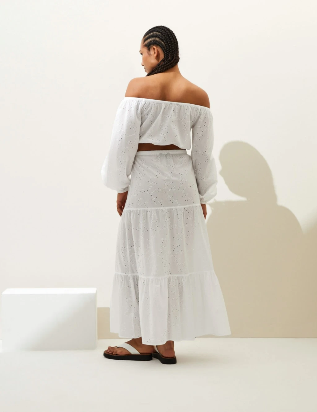 Textured Maxi Tiered Beach Skirt 6 Textured Maxi Tiered Beach Skirt - Image 4