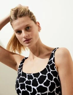 2 Pack Printed Scoop Neck Swimsuits -M&S SD 01 T52 7367 Z4 X EC 1