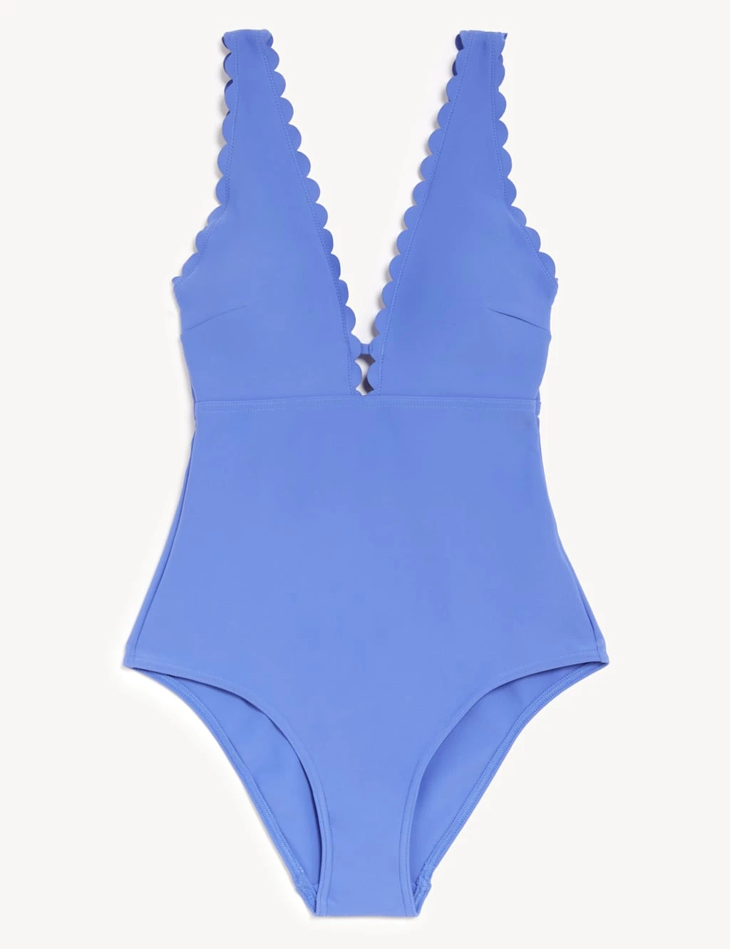 Padded Scallop Plunge Swimsuit 3 Padded Scallop Plunge Swimsuit - Image 2