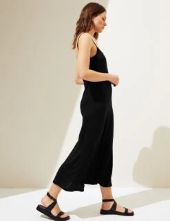 Jersey Scoop Neck Maxi Slip Dress -M&S SD 01 T52 8270 Y0 X EC 1