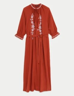 Pure Cotton Beach Cover Up Kaftan -M&S SD 01 T52 8351 VA X EC 90