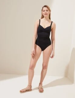 2 Pack Tummy Control Plunge Swimsuits -M&S SD 01 T52 8735 Y4 X EC 3