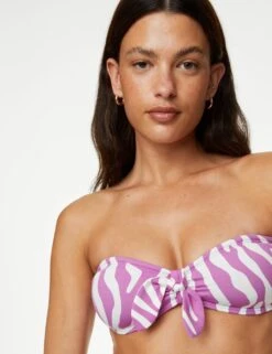 Printed Padded Bandeau Bikini Top -M&S SD 01 T52 8905B D4 X EC 3