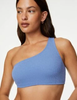 Textured One Shoulder Bikini Top 10 Textured One Shoulder Bikini Top -M&S SD 01 T52 8909B UN X EC 1