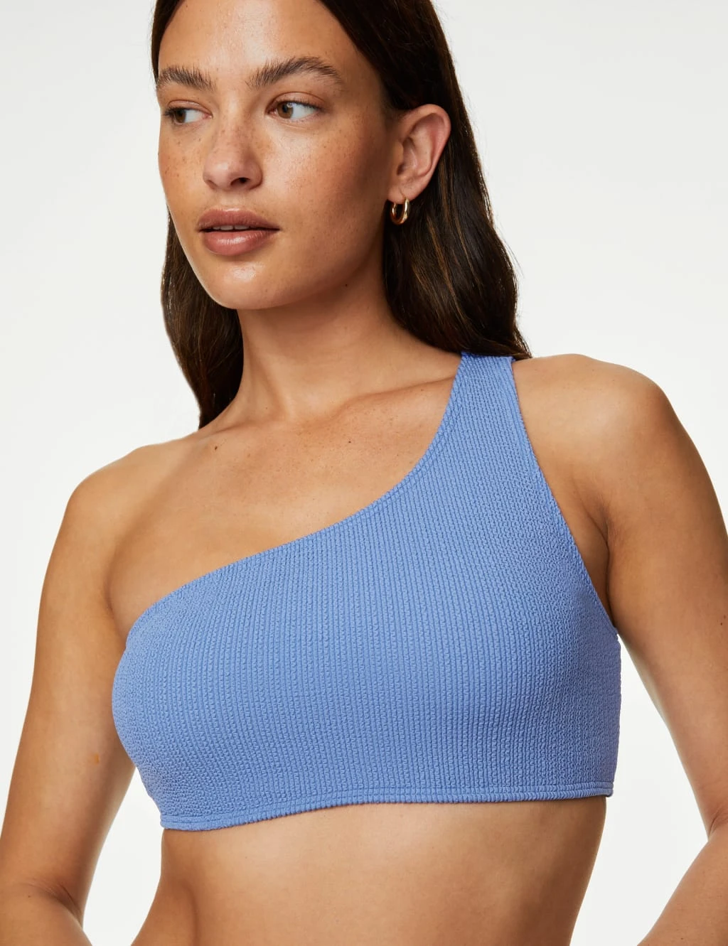 Textured One Shoulder Bikini Top 5 Textured One Shoulder Bikini Top - Image 3