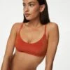 Padded Sparkle V-Neck Bikini Top 2 Padded Sparkle V-Neck Bikini Top -M&S SD 01 T52 8910B VA X EC 0