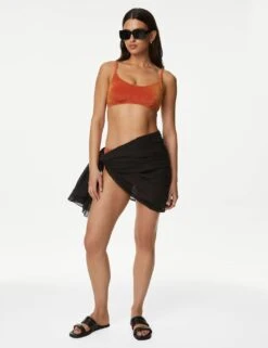 Padded Sparkle V-Neck Bikini Top -M&S SD 01 T52 8910B VA X EC 2