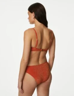 Padded Sparkle V-Neck Bikini Top -M&S SD 01 T52 8910B VA X EC 3