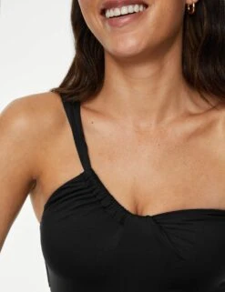 Ruched One Shoulder Swimsuit -M&S SD 01 T52 8935 Y0 X EC 2