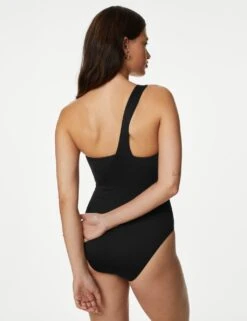 Ruched One Shoulder Swimsuit -M&S SD 01 T52 8935 Y0 X EC 3