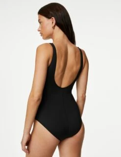 Tummy Control Wrap Plunge Swimsuit 11 Tummy Control Wrap Plunge Swimsuit -M&S SD 01 T52 8947 Y4 X EC 3
