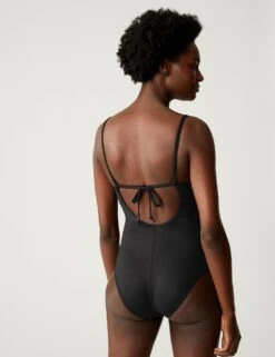 Maternity Padded Ruched Scoop Neck Swimsuit -M&S SD 01 T52 8955M Y0 X EC 3