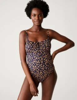 Maternity Printed Scoop Neck Swimsuit -M&S SD 01 T52 8956M N6 X EC 1