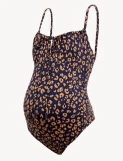 Maternity Printed Scoop Neck Swimsuit -M&S SD 01 T52 8956M N6 X EC 90