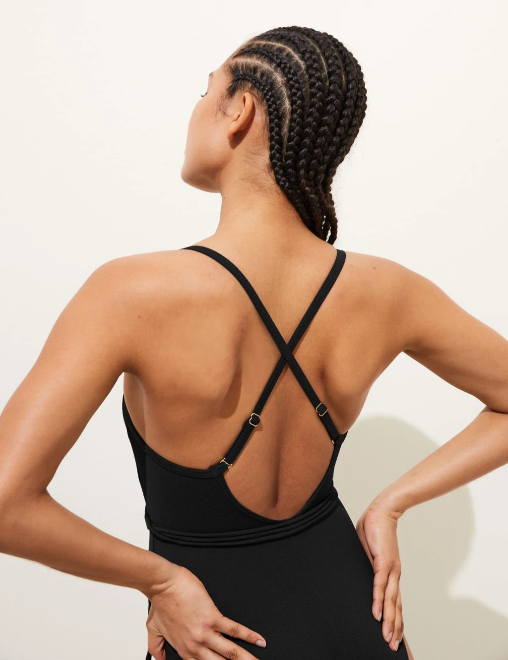 Ribbed Padded Square Neck Swimsuit 7 Ribbed Padded Square Neck Swimsuit - Image 5