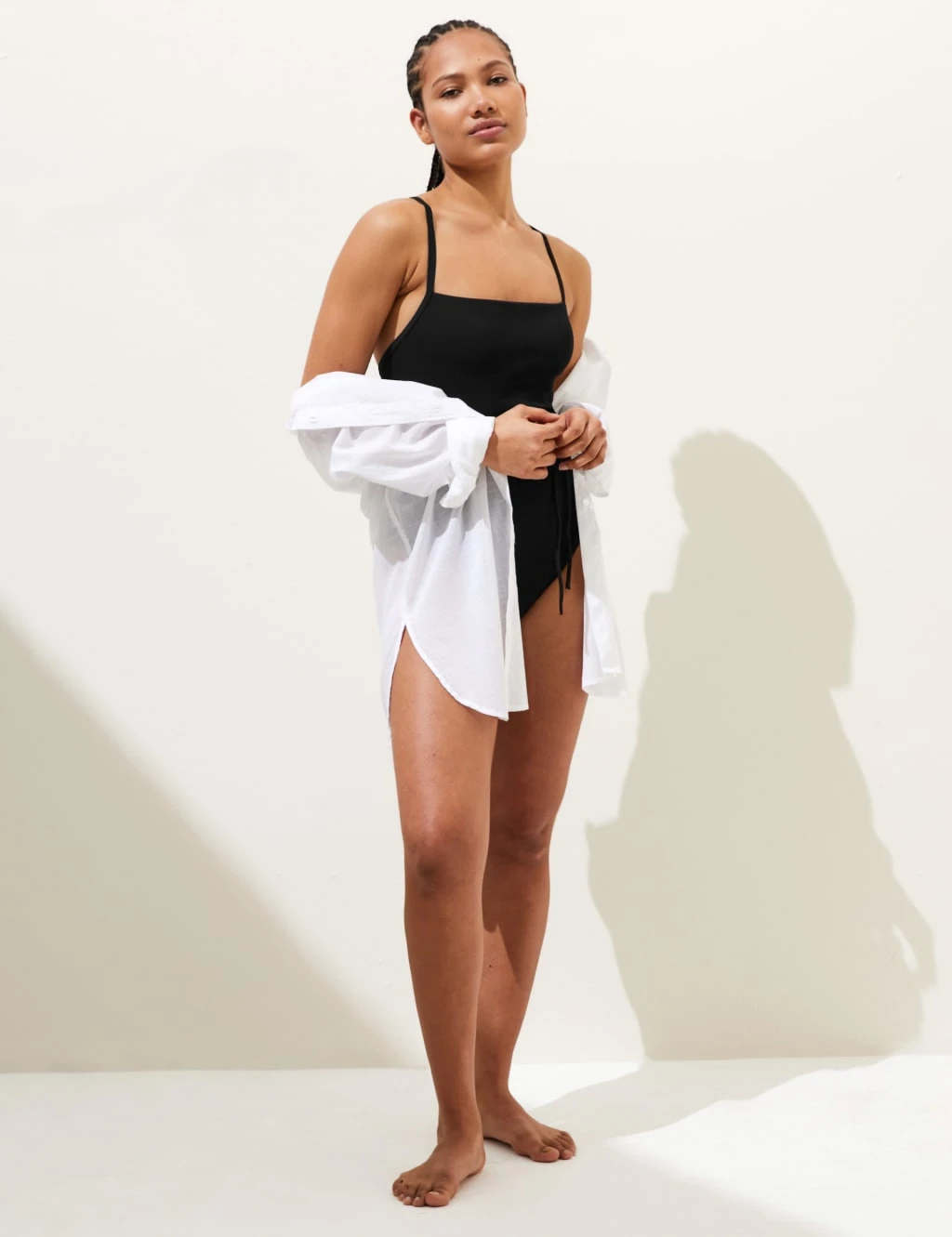 Ribbed Padded Square Neck Swimsuit 8 Ribbed Padded Square Neck Swimsuit - Image 6