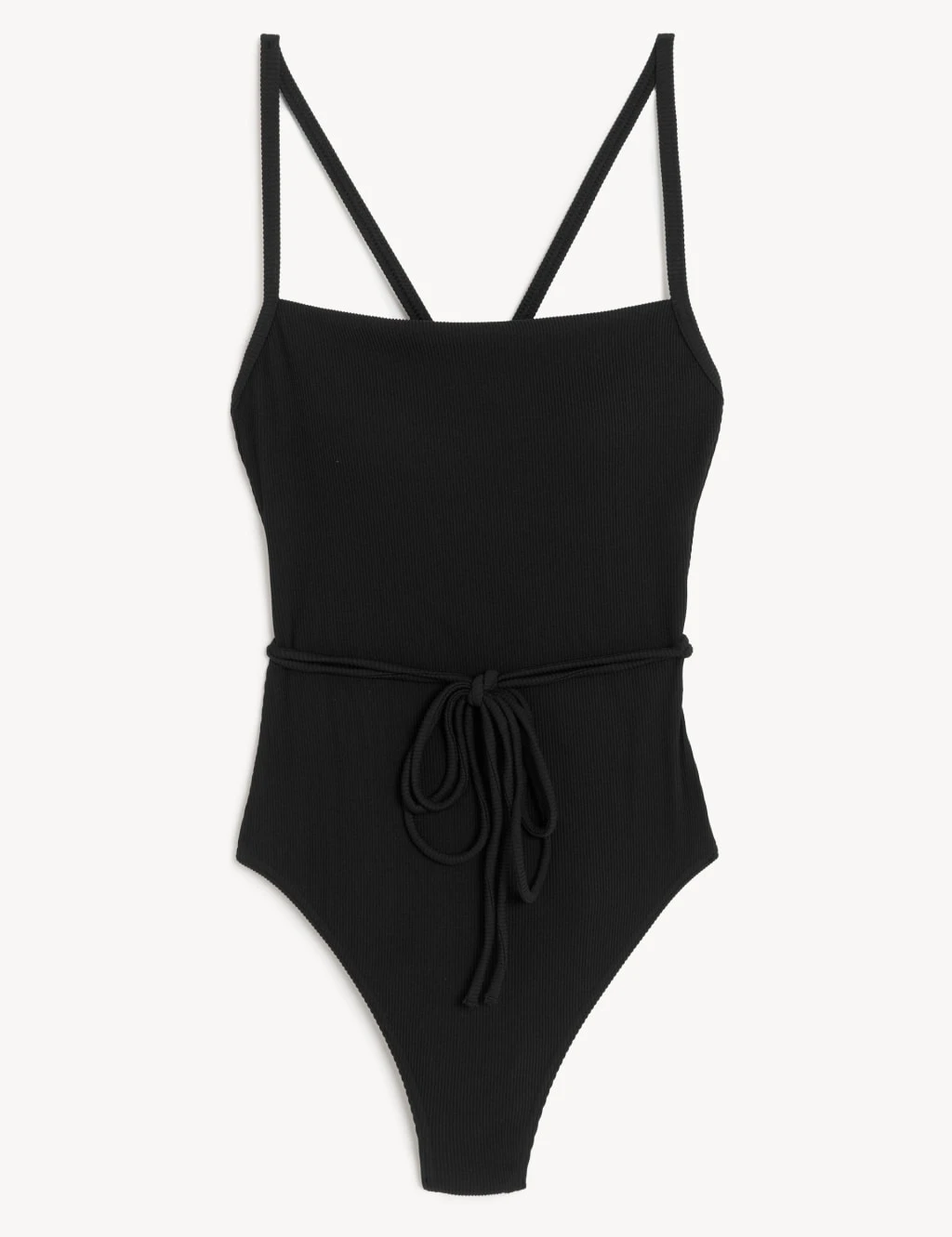 Ribbed Padded Square Neck Swimsuit 4 Ribbed Padded Square Neck Swimsuit - Image 2
