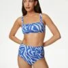Tummy Control Printed Ruched Bikini Bottoms 1 Tummy Control Printed Ruched Bikini Bottoms -M&S SD 01 T52 8963W E7 X EC 0