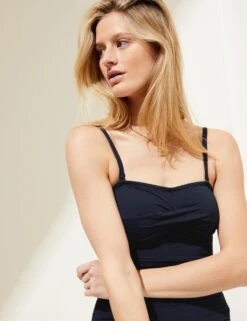 2pk Tummy Control Bandeau Swimsuits -M&S SD 01 T52 8971 F4 X EC 1