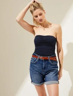 2pk Tummy Control Bandeau Swimsuits -M&S SD 01 T52 8971 F4 X EC 3