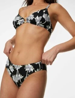 Printed High Leg Bikini Bottoms -M&S SD 01 T52 8972L YC X EC 2