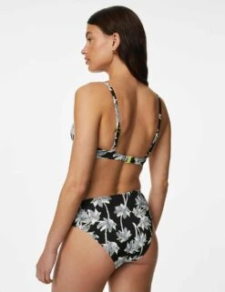 Printed High Leg Bikini Bottoms -M&S SD 01 T52 8972L YC X EC 3