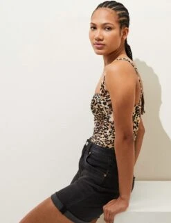 Tummy Control Printed Padded Swimsuit -M&S SD 01 T52 8979 N4 X EC 2