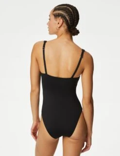 Tummy Control Padded Square Neck Swimsuit -M&S SD 01 T52 8980 Y0 X EC 4