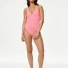 Padded Tie Back Plunge Swimsuit -M&S SD 01 T52 8985 LK X EC 0