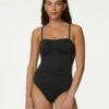 Tummy Control Padded Bandeau Swimsuit -M&S SD 01 T52 8986 Y0 X EC 0