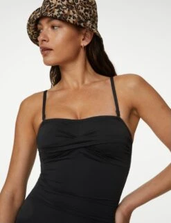 Tummy Control Padded Bandeau Swimsuit -M&S SD 01 T52 8986 Y0 X EC 2