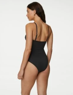 Tummy Control Padded Bandeau Swimsuit -M&S SD 01 T52 8986 Y0 X EC 3