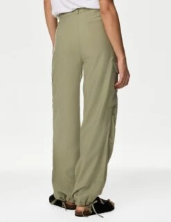 Modal Rich Cargo Wide Leg Trousers -M&S SD 01 T57 1783 XJ X EC 3