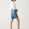 Denim High Waisted Bermuda Shorts -M&S SD 01 T57 3079 QQ X EC 0