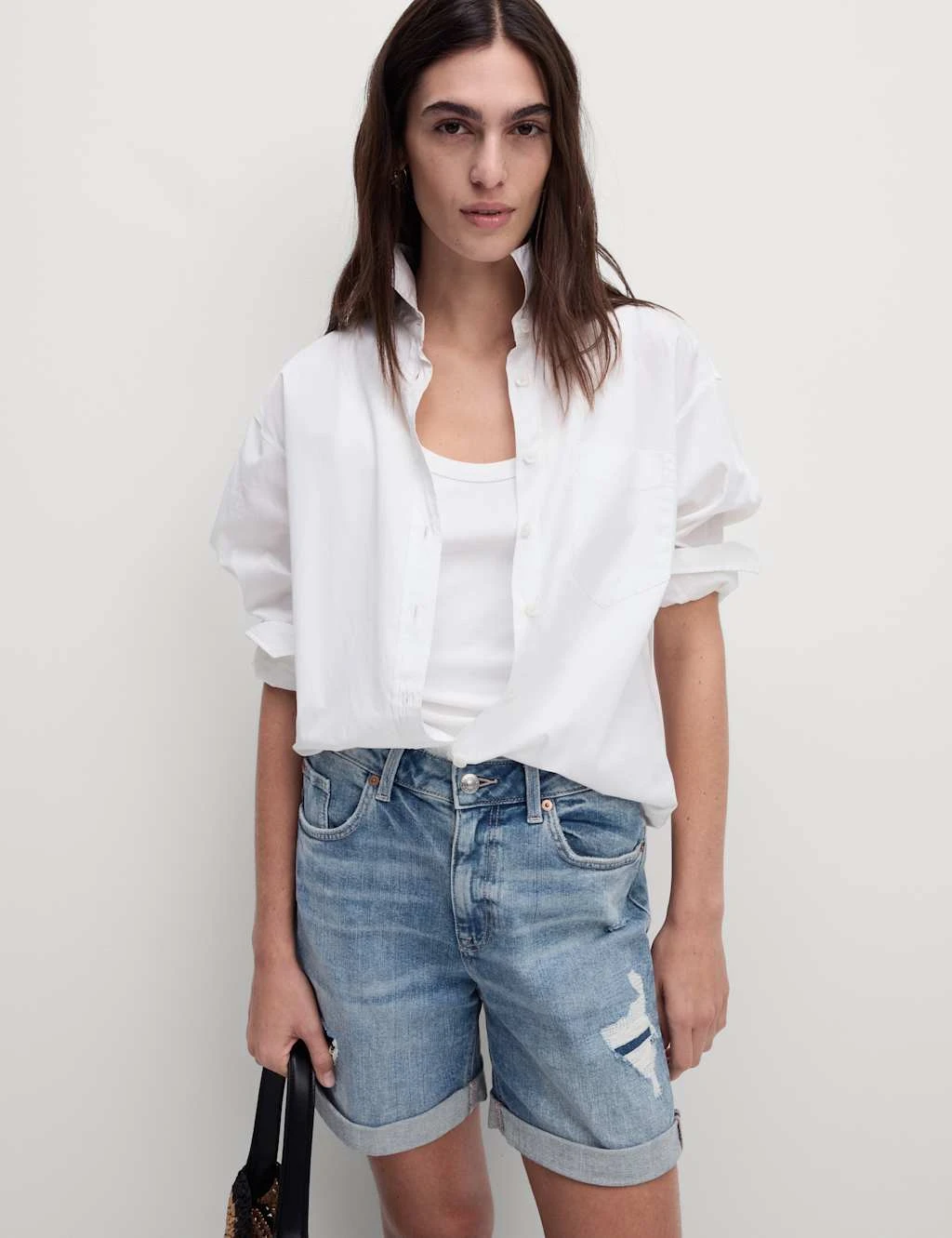 Denim Boyfriend Shorts 5 Denim Boyfriend Shorts - Image 3