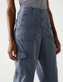 Tencel™ Rich Cargo Cropped Trousers -M&S SD 01 T57 5916 T3 X EC 1