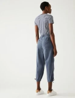 Tencel™ Rich Cargo Cropped Trousers -M&S SD 01 T57 5916 T3 X EC 3