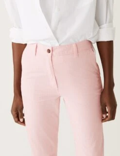 Cotton Rich Striped Slim Fit Chinos -M&S SD 01 T57 6373D A4 X EC 1