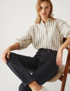 Sienna High Waisted Smart Jeans -M&S SD 01 T57 9048 XU X EC 5