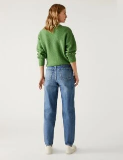 Mom Embroidered Ankle Grazer Jeans -M&S SD 01 T57 9115G GJ X EC 3