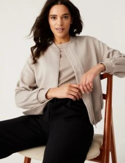 Relaxed Bomber Jacket