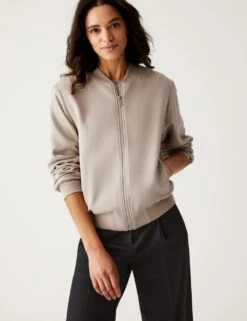 Relaxed Bomber Jacket -M&S SD 01 T59 1134J GD X EC 2