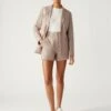 Linen Blend Tailored Broderie Blazer 1 Linen Blend Tailored Broderie Blazer -M&S SD 01 T59 2161J NU X EC 0