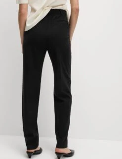 Straight Leg Trousers With Stretch -M&S SD 01 T59 7123 Y0 X EC 4