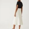Satin Crepe Midaxi Circle Skirt -M&S SD 01 T59 7692S KY X EC 0